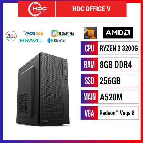 PC HDC OFFICE V CPU 3200G – RAM 8GB DDR4 – SSD 256GB – MAIN A520  - AMD Vega 8